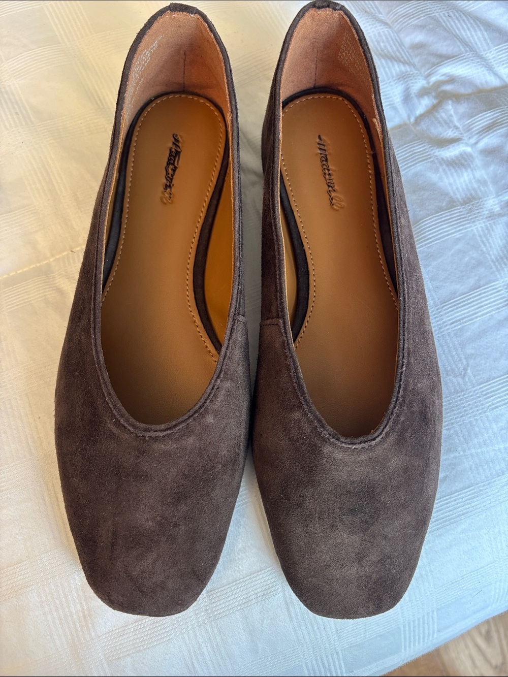 New Madewell Mylie Suede Ballet Flats in Brown.
Size 6. New!